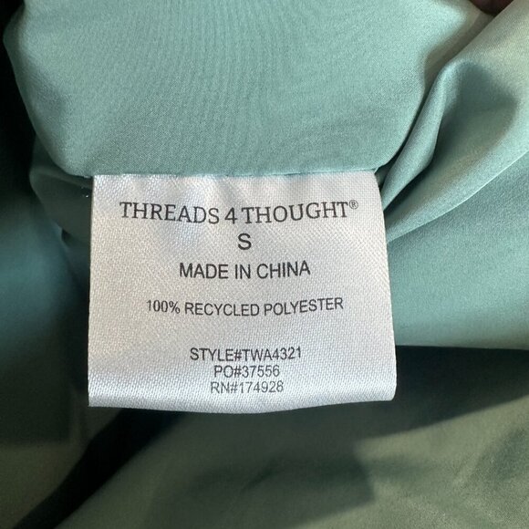 Threads 4 Thought Green Athene Packable Puffer Jacket Coat - Picture 5 of 6